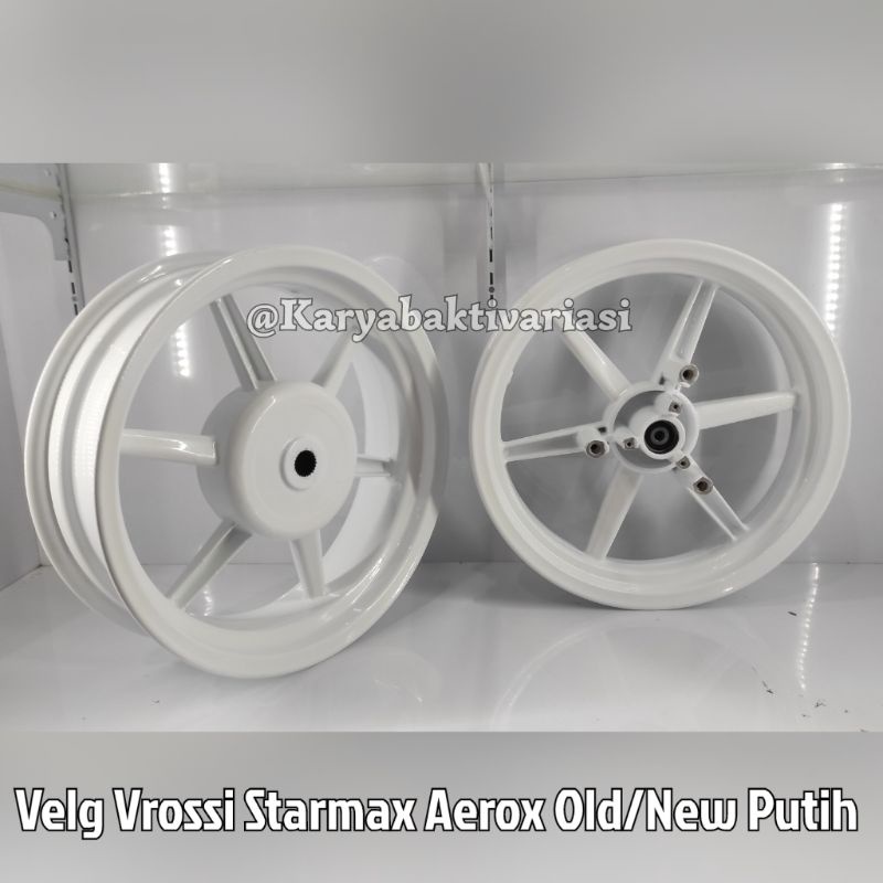 VELG VROSSI STARMAX AEROX OLD & NEW PUTIH, HITAM, GOLD