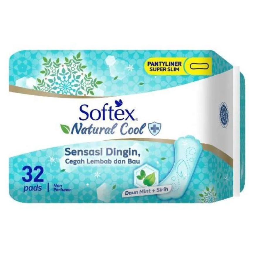 SOFTEX Pantyliner Super Slim Natural Cool 15cm 32pads