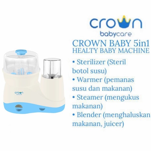 CROWN BABY 5 IN 1 HEALTHY BABY MACHINE|CROWN BABY FOOD MAKER|BLENDER