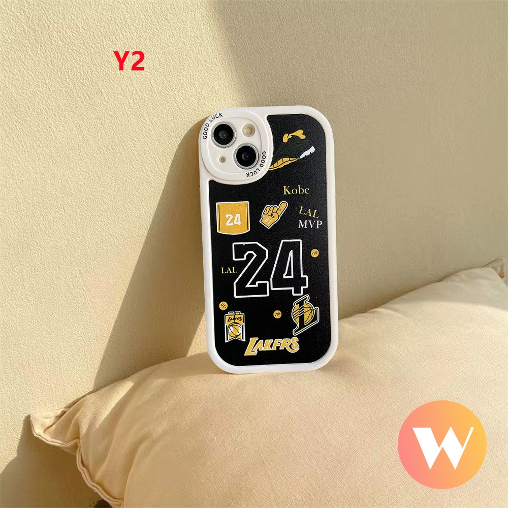 Soft Case TPU Motif Label N.B.A Kobe James Untuk IPhone 11 7Plus XR X XS Max 13 12 14 11 Pro Max 8 6 7 14 6s Plus SE 2020