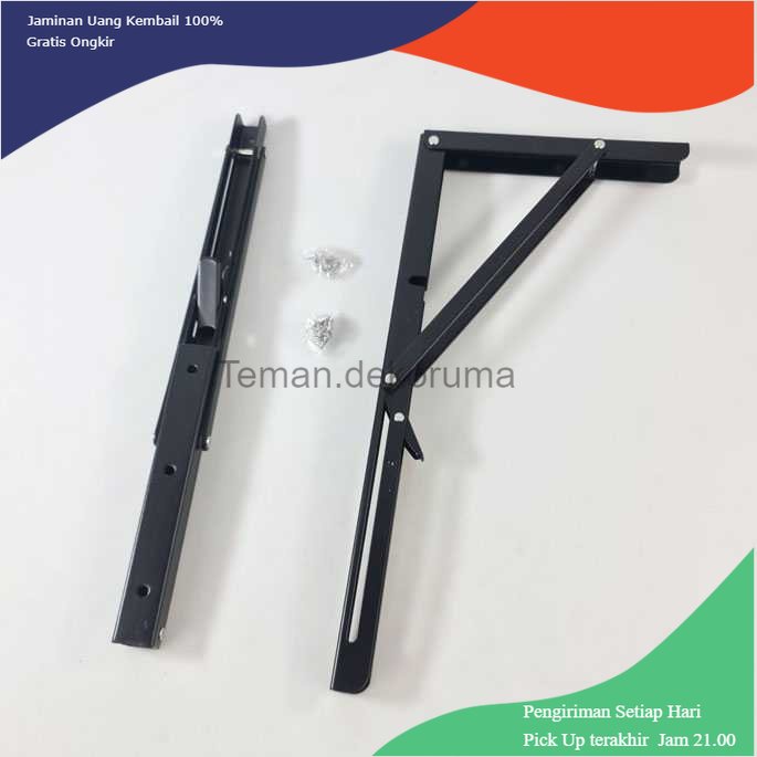 TD - PR KAK Bracket Engsel Siku Folding Stainless 16 Inch 2 PCS - KAK-6113-B