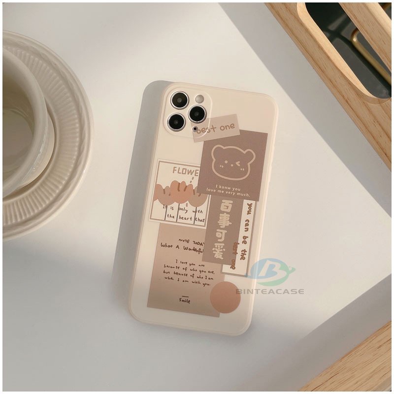 Case Silikon Motif Beruang Untuk IPhone 14 Pro Max / 13pro / 11 / 12 / Xr / XS / 6 / 6S / 7 / 8plus