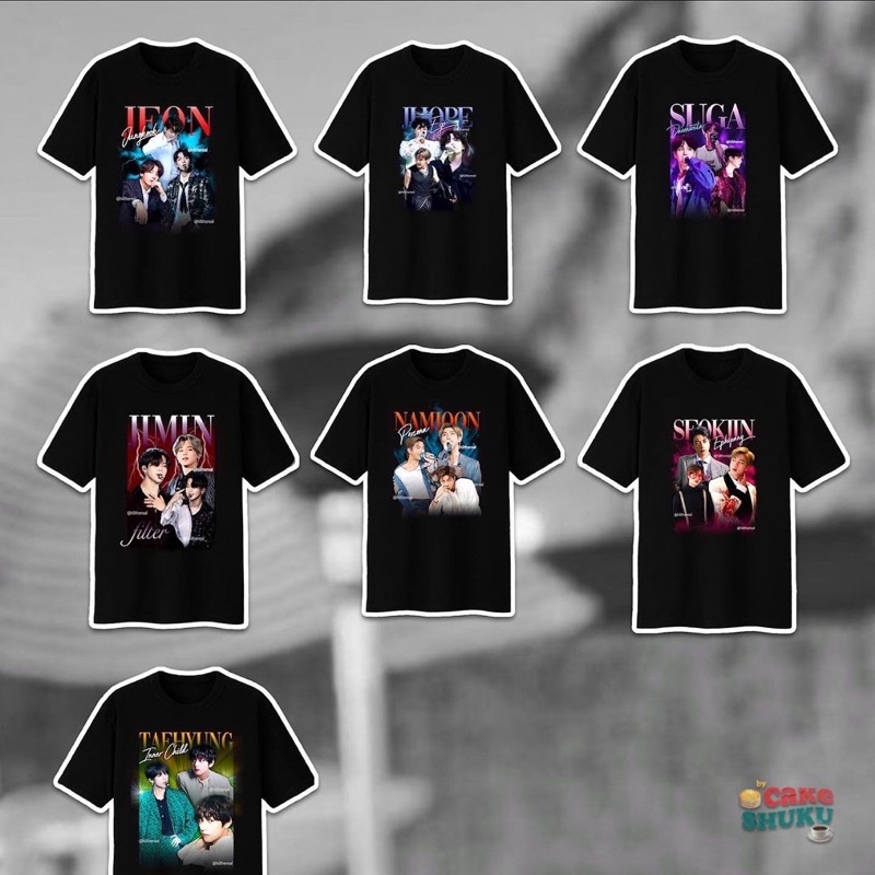 BTS OVERSIZE T-SHIRT FANMADE BY CAKESHUKU