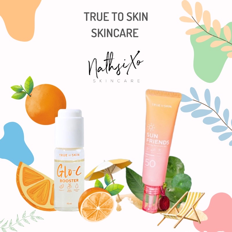 Jual True To Skin GloC Booster Vitamin C Serum / Sun Friends