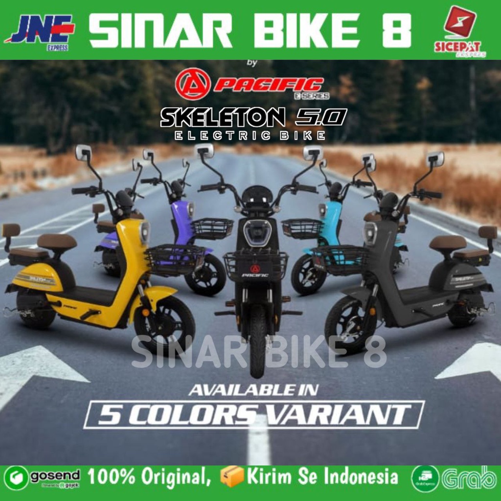 Sepeda Listrik Electric Bike PACIFIC NIMBUZZ dan PACIFIC SKELETON 5.0  E-BIKE 14 x 2.50