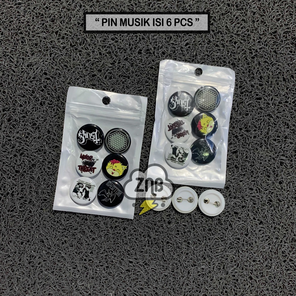 PIN BROS PIN BUTTON MINI BAND ACDC / MUSIK TERLARIS TERMURAH