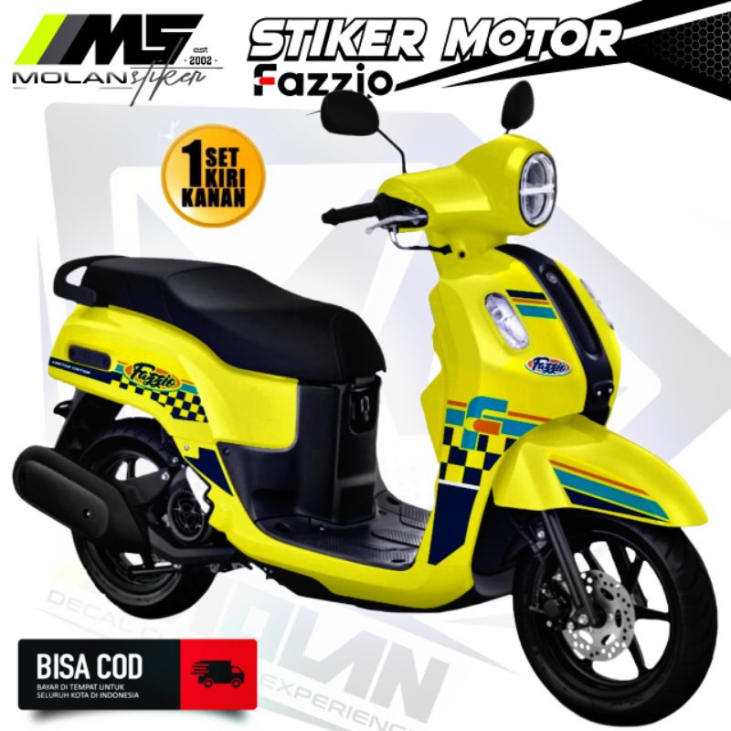 Decal Sticker Striping Variasi Yamaha Fazzio 125 - Yamaha Fazzio Hybrid |Decal Fazzio - Lis Fazzio -
