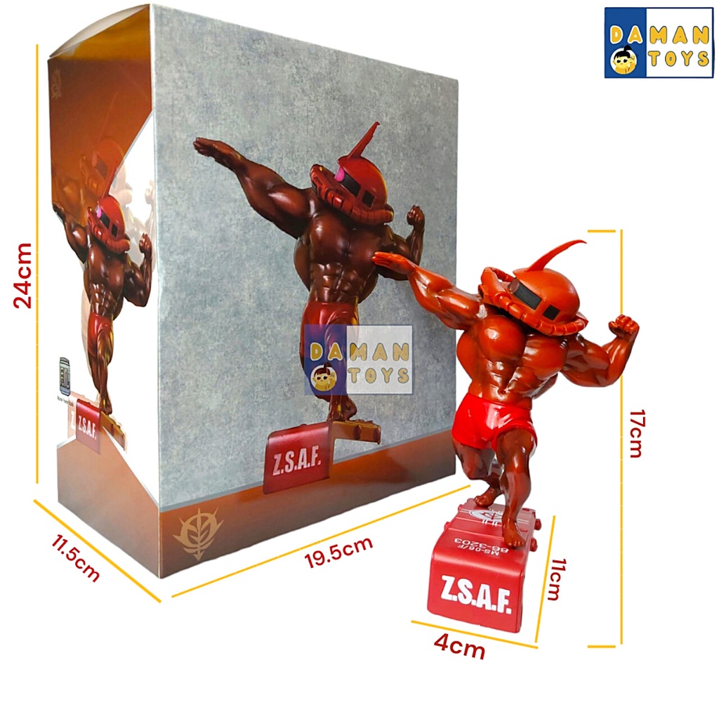 Figure Robot Gundam Zasf Muscle Man Evangelion Sazabi Zaku rx78 Mainan Action Figur Patung Hadiah