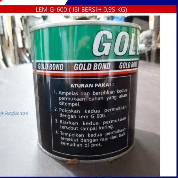

Lem Kuning G600 1kg Utk Kulit, Busa, Spon Eva
