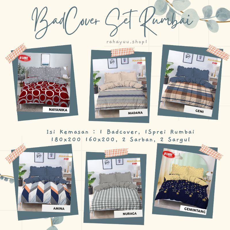 Badcover Set Kintakun D'luxe 160 x200 180x200 New Edition Nayanika Madana Nuraga