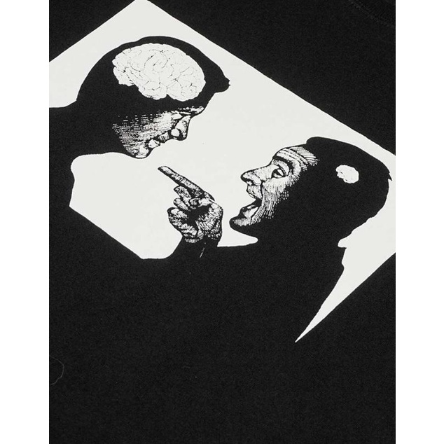 Reclays Kaos Pria Tshirt BRAIN Hitam | Black - XL