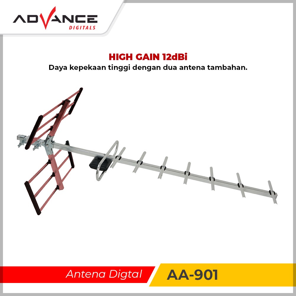 Advance  Antena AA-901 TV Digital/Analog Outdoor Full HD /1080 Garansi 1 tahun