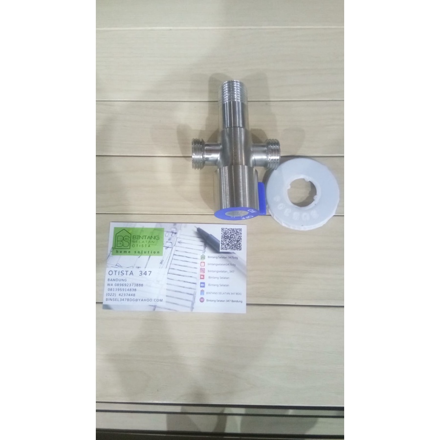 STOP KRAN DOUBLE SUS 304/ DOUBLE STOP VALVE STAINLESS