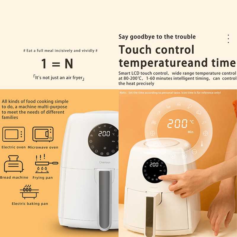 KR Air Fryer Digital Preset Mesin Penggoreng udara Tanpa Minyak 3.5L