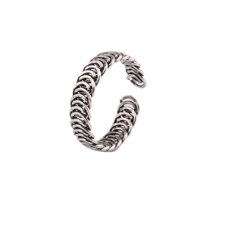 Cincin Rantai adjustable Bahan alloy Gaya vintage Eropa Amerika Untuk Pasangan