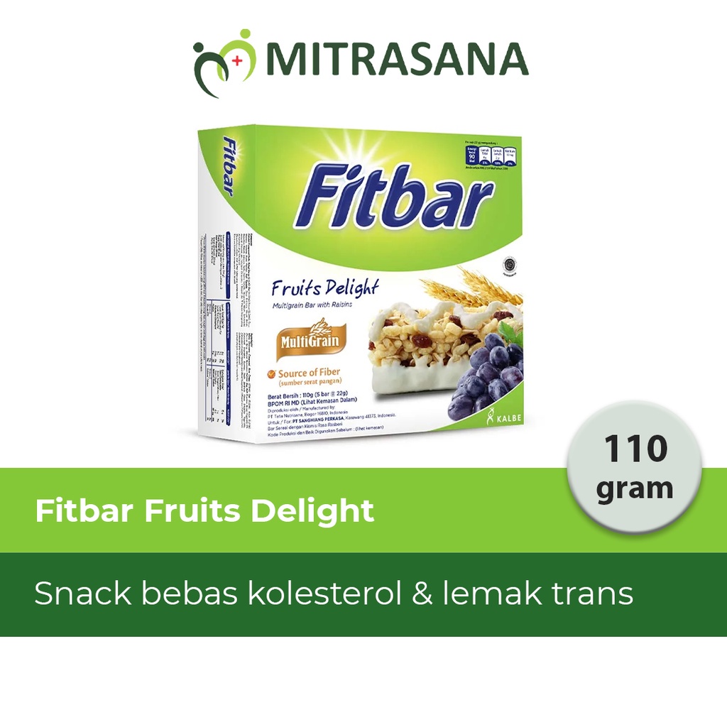 

Fitbar Pack Snack Bar Sehat 1 box isi 5 pcs