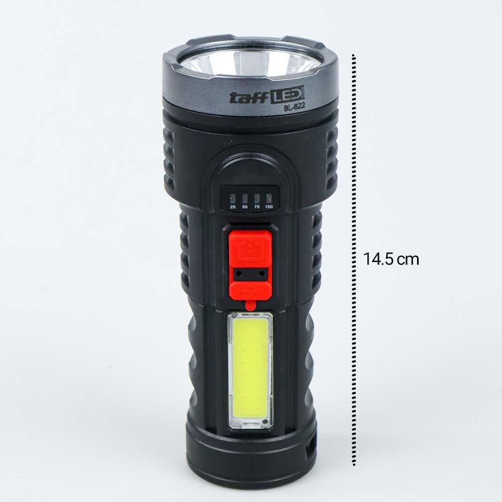 TaffLED Senter LED Waterproof USB Cree XPE+COB 7800 Lumens - BL-822