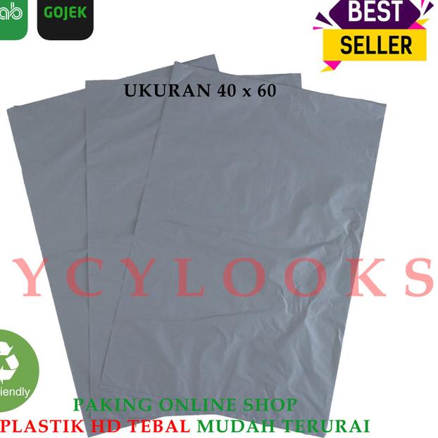 

Kantong Plastik Packing Online Shop Kresek Olshop HD Tebal REA 40x60 - Silver