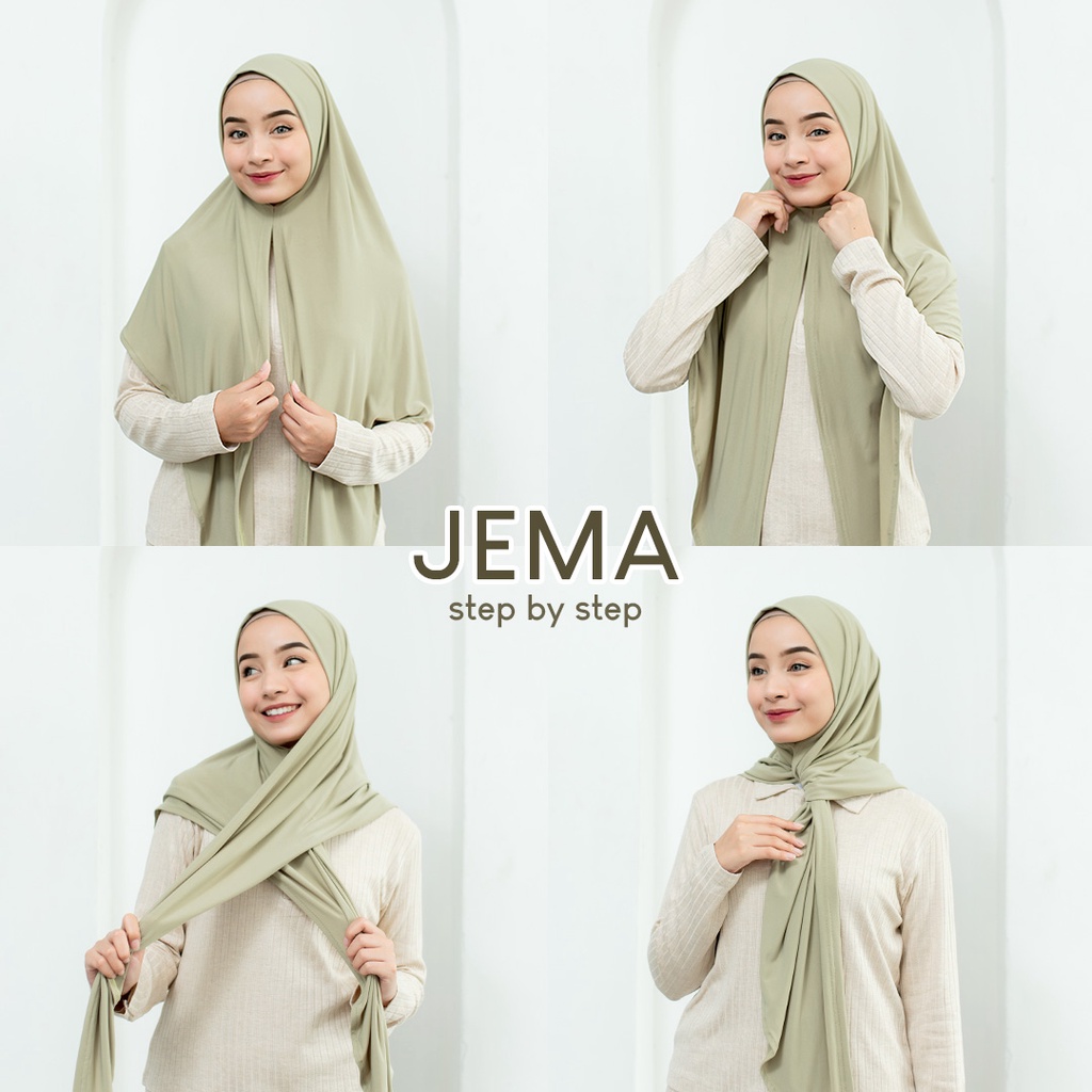 JEMA INSTANT |  Hijab instant kaos stella tanpa pet by Yeppushop