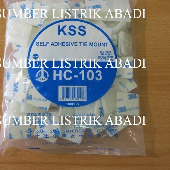 

KSS Self Adhesive Tie Mount HC-103 (PEREKAT 3M)