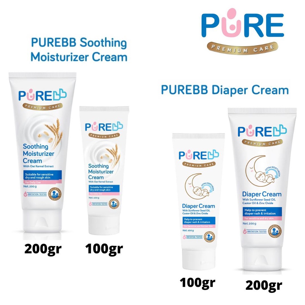 PureBB Pure BB Pure Baby Warming Oil with Cajuputi dan Lavender / Diaper Cream / Soothing Moisturizer Cream / Pure Mom Nipple Cream / Itchy / Aise Belly / Sunblock Sun Block / Lotion