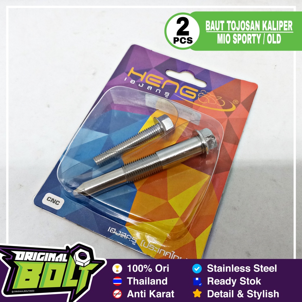 Probolt Baut Tojosan Kaliper Yamaha Mio Sporty Karbu Stainless Heng King Nut Thailand