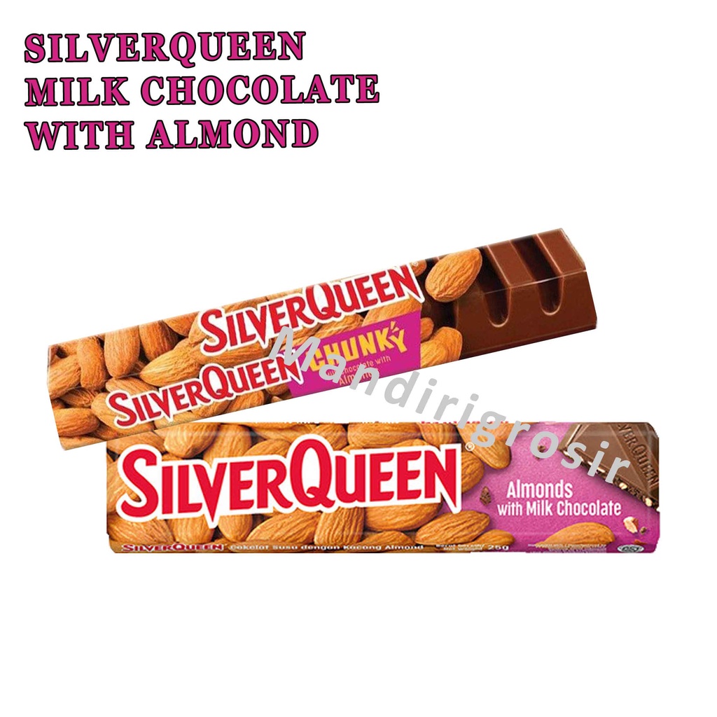 SilverQueen Chunky Almond * SilverQueen Almond * Coklat Susu Kacang Almond