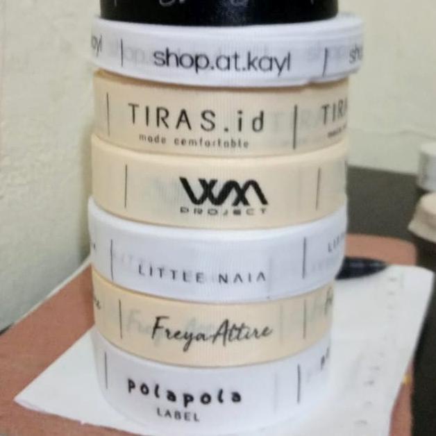 

Label Baju Custom Bahan Grosgrain 071