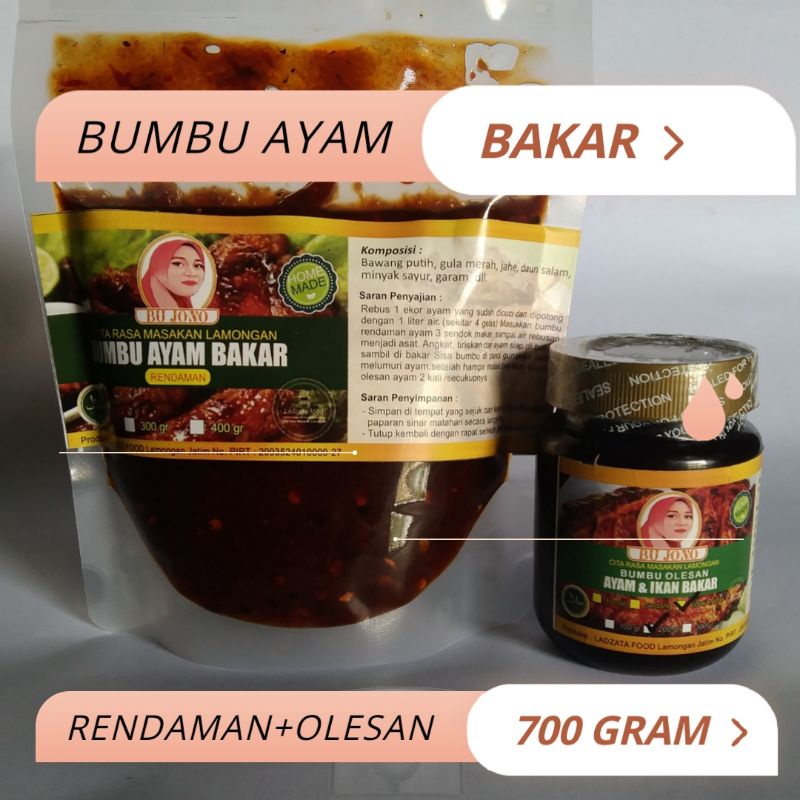 

Bumbu ayam bakar 700 gram satu paket