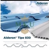 Atap UPVC Alderon 830 - tebal 10 mm / Alderon 830