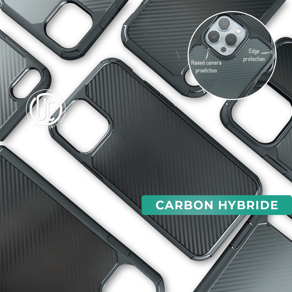 CARBON HYBRID Case iPhone 13 Pro Max 12 Pro Max 11 Pro Max XR X XS Max 8 Plus 7 Plus 12 Mini SE2020