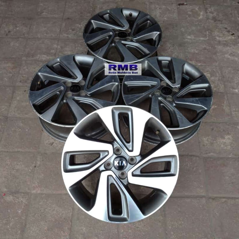 Velg Mobil Bekas Seken Ring 17 Baut 4 STD KIA RIO R17X6,5 4X100 ET45