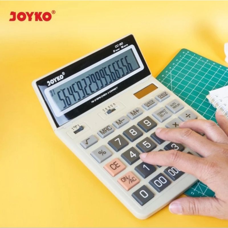 JOYKO CC 50 CHECK &amp; CORRECT CALCULATOR - Kalkulator Meja spt SDC-8780