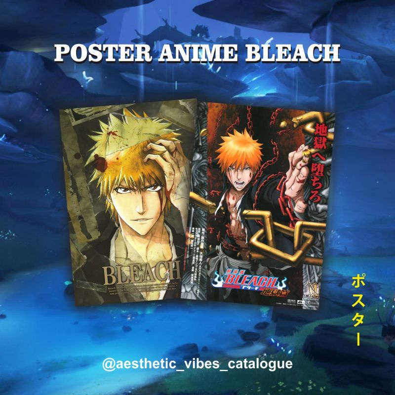 Jual Poster anime bleach poster anime ichigo kurosaki jepang