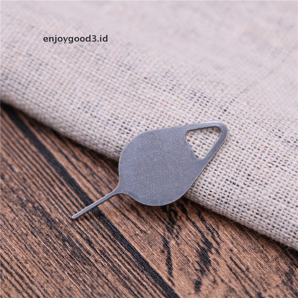 10 Pcs Alat Kunci Pin Eject Bahan Stainless Steel Untuk Baki Kartu Sim