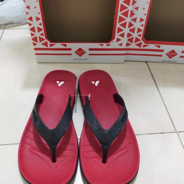 Sendal Jepit teplek Pria Sandal Santuy Rubber Airmax Original - Putih, 41