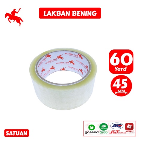 

Lakban OPP Tape / Lakban Bening KSATRIA Tape 45 MM X 50 - 60 Yard