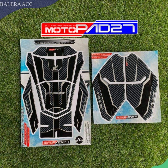 stiker sticker tankpad full set resin NEW PCX 160 HQ PREMIO - Putih