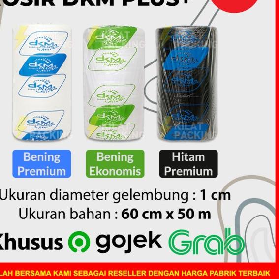 

BUBBLE WRAP 60CM X 50M PREMIUM TEBAL DELKOMAS DKM PLUS SATUAN - 60CM X 50M, Bening Premium