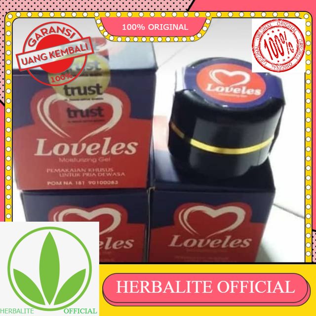 100% ORIGINAL LOVELES MOISTURIZING GEL 100%ASLI ORIGONAL LOVELES PENAMBAH SETAMINA PRIA
