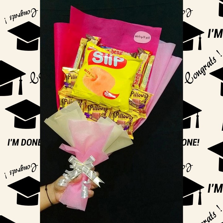 

Bucket Snack Wisuda Mini (Pink)