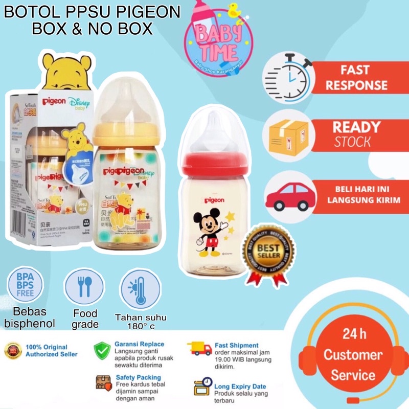 BARU !!! PIGEON BOTOL SUSU PPSU 160ML - BOTOL SUSU PIGEON WIDE NECK