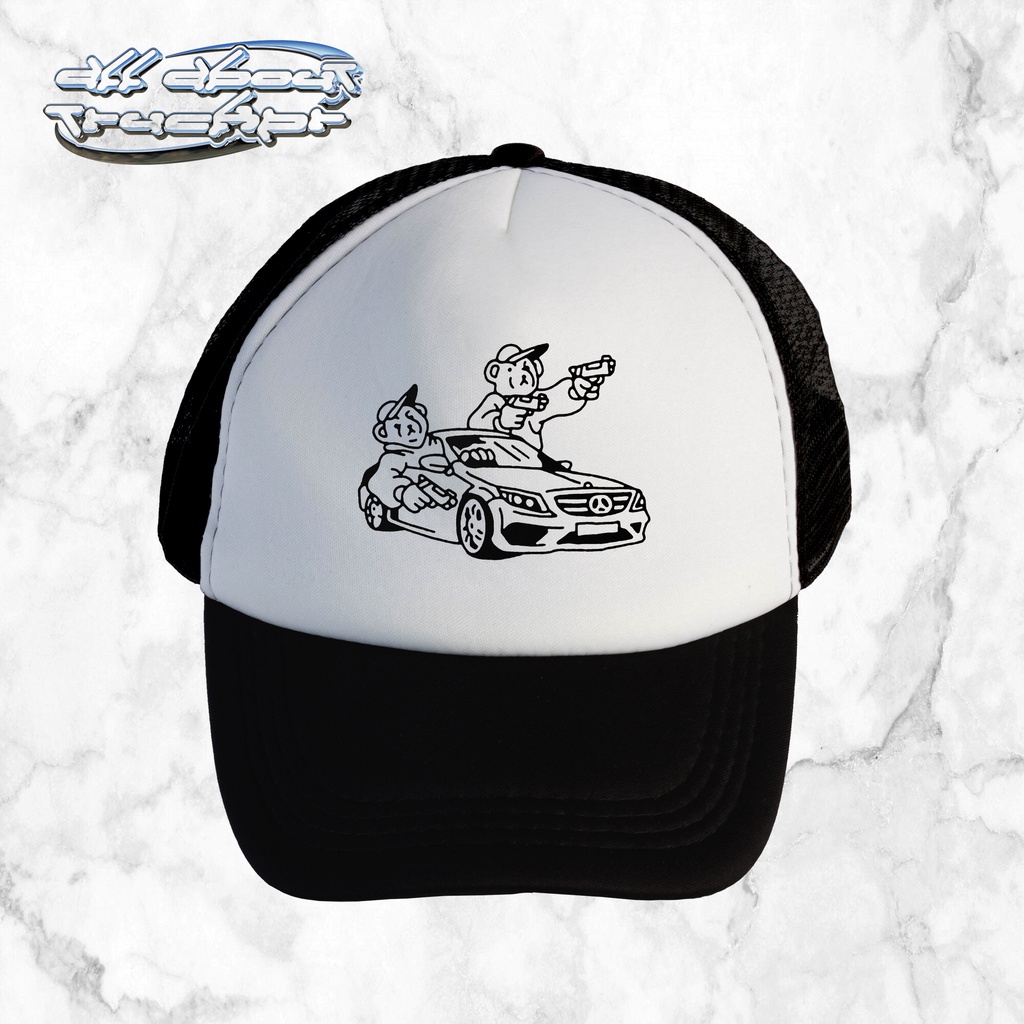 Teddy The Hood Bear | Trucker Hat | All About Trucker