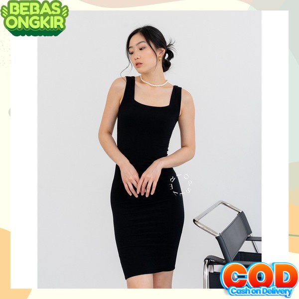 Drees Pesta Kekinian Gaun Pesta Kondangan Mini Dress Wanita Korean Style Dres Cewek Import Deres Bsj