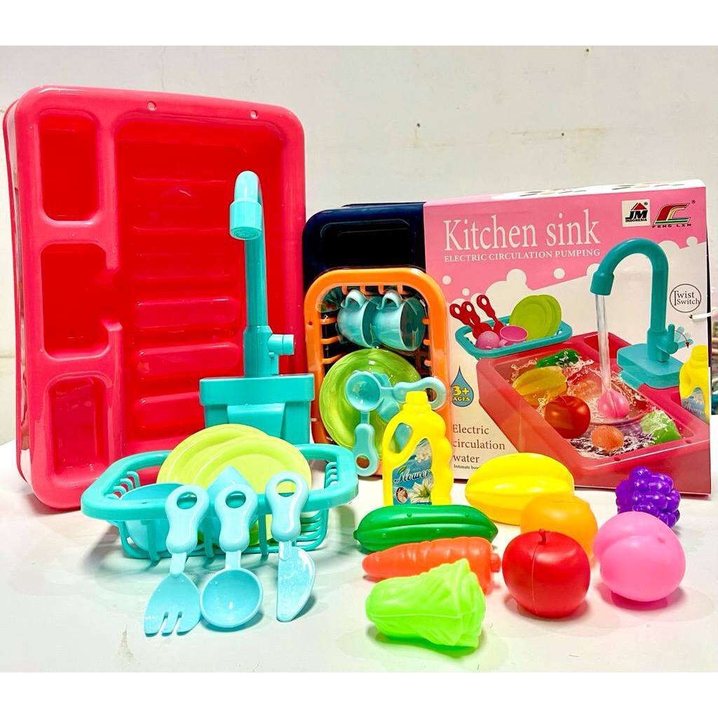 Mainan Anak Cuci Piring - Diswashing Sink Wastafel Cuci Piring Mainan - Mainan kitchen Sink Anak