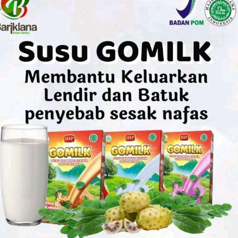 

♕ GOMILK 200 gram Susu Kambing etawa plus Herbal dan daun kelor solusi obat maag dan asam lambung ↶