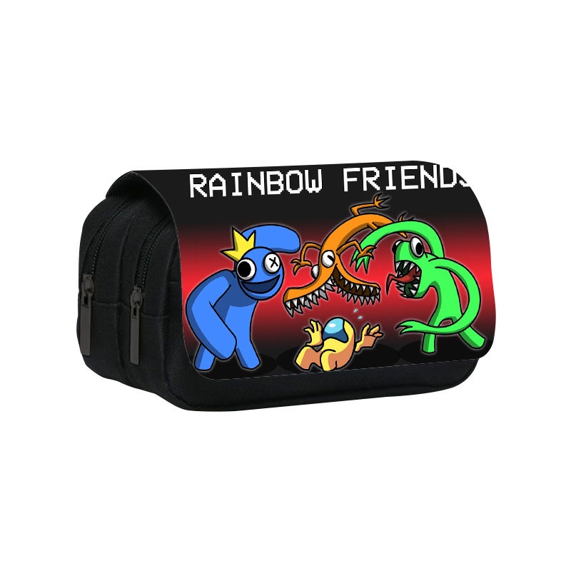 ∋Tas pensil dua lapis Rainbow Friends baru dari Sera Rainbow Friends tas alat tulis siswa tas pensil berkapasitas besar