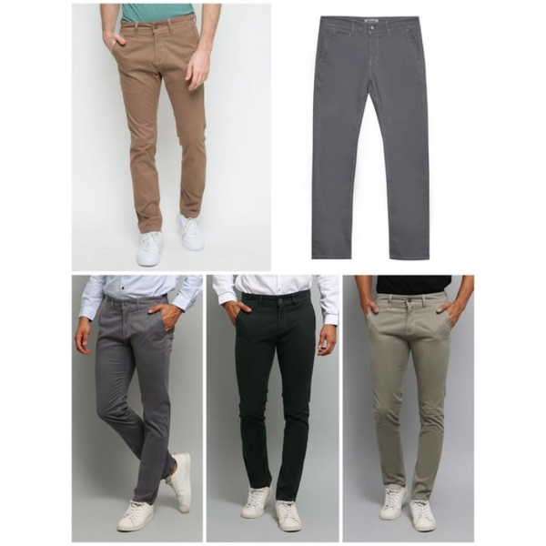 CELANA CHINO CHINOS LOIS ORIGINAL  SLS6004B BEIGE SLS6004D DARK GREY SLS6004G GREY SLS6004I ABU TUA 