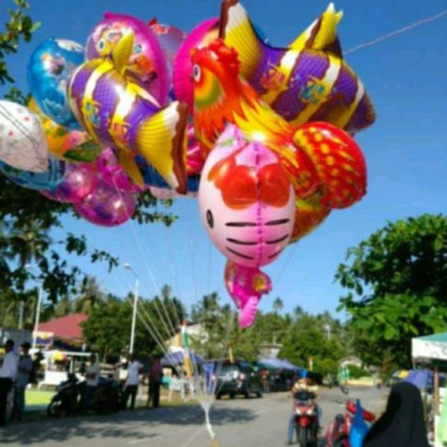 Spiderman (Balon gas/ balon terbang/ Balon karakter)