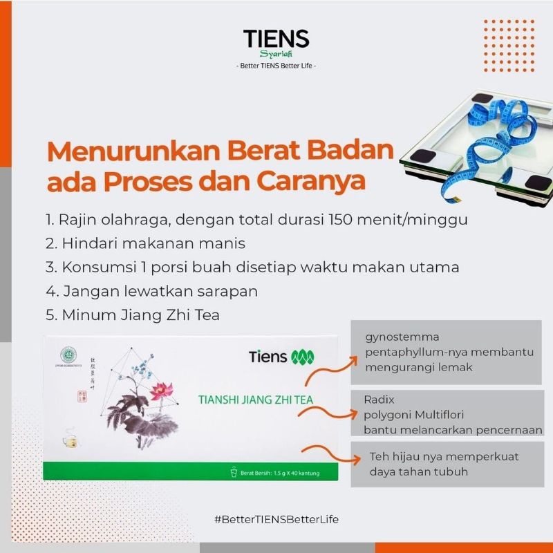 TIANSHI JIANG zHI TEA/PELANGSING BADAN MENURUNKAN BERAT BADAN 100%ORIGINAL TIENS